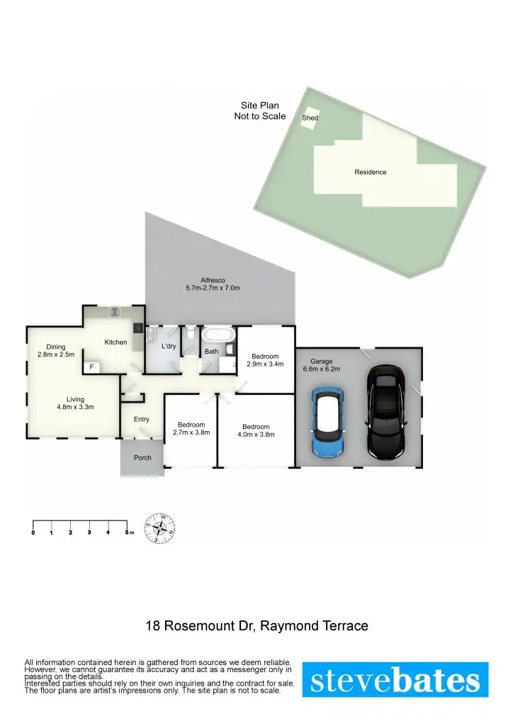 Floorplan of Homely house listing, 18 Rosemount Drive, Raymond Terrace NSW 2324