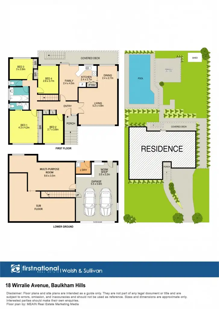 Floorplan of Homely house listing, 18 Wirralie Avenue, Baulkham Hills NSW 2153