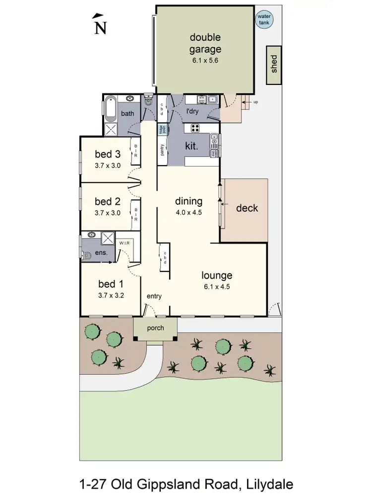 Floorplan of Homely house listing, 1/27 Old Gippsland Road, Lilydale VIC 3140