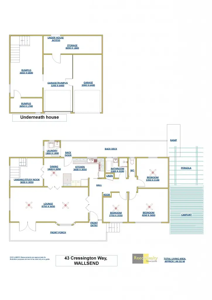 Floorplan of Homely house listing, 43 Cressington Way, Wallsend NSW 2287