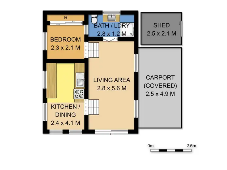 Floorplan of Homely villa listing, 86/17 Terara Road, Terara NSW 2540