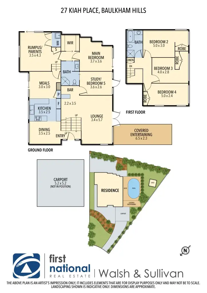 Floorplan of Homely house listing, 27 Kiah Place, Baulkham Hills NSW 2153