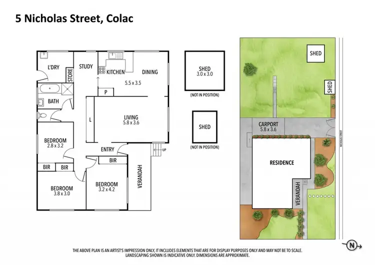 Floorplan of Homely house listing, 5 Nicholas Street, Colac VIC 3250