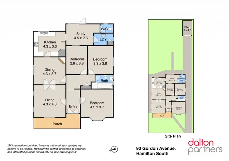 Floorplan of Homely house listing, 93 Gordon Avenue, Hamilton South NSW 2303