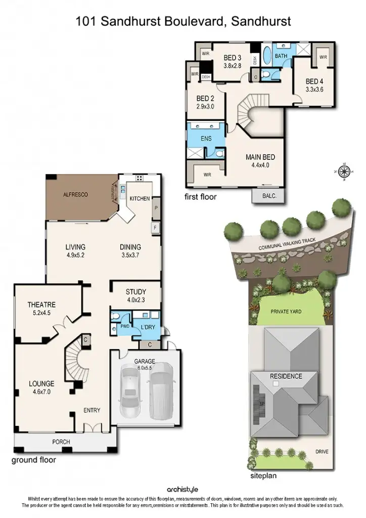 Floorplan of Homely house listing, 101 SANDHURST BLVD, Sandhurst VIC 3977