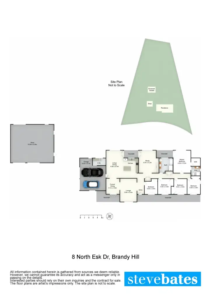 Floorplan of Homely rural property listing, 8 North Esk Drive, Seaham NSW 2324
