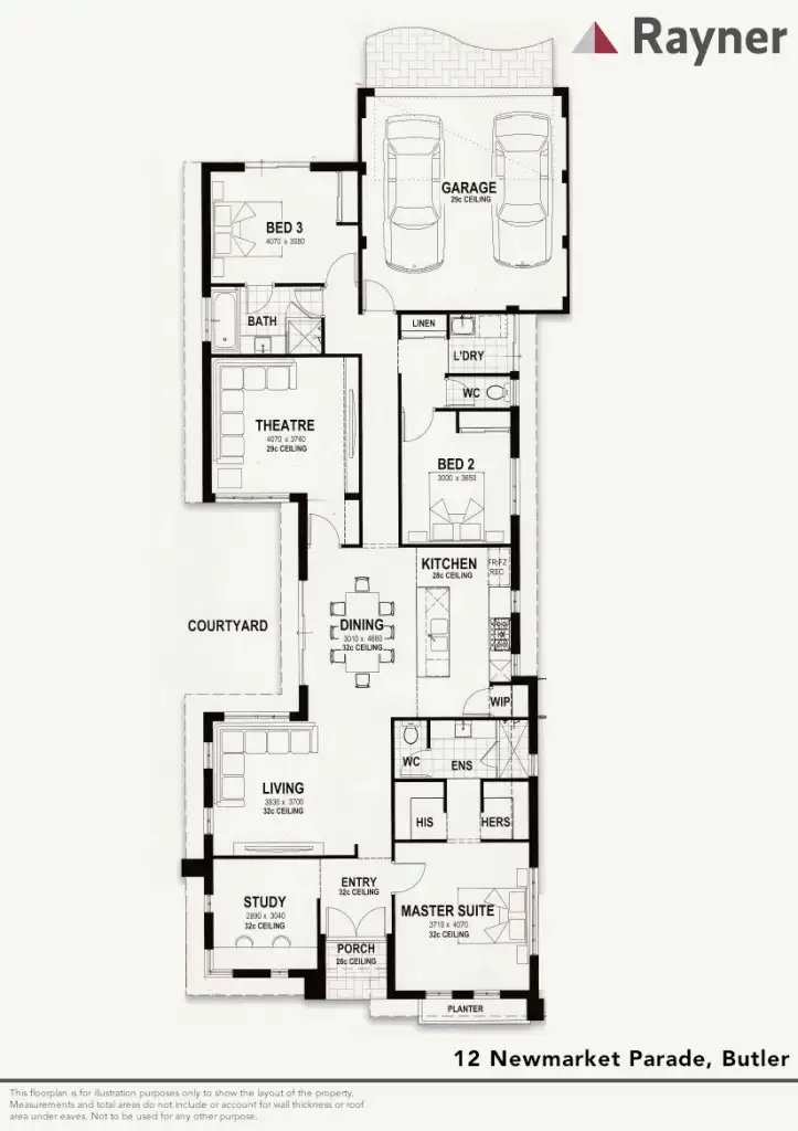 Floorplan of Homely house listing, 12 Newmarket Parade, Butler WA 6036