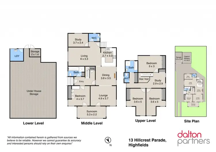 Floorplan of Homely house listing, 13 Hillcrest Parade, Highfields NSW 2289
