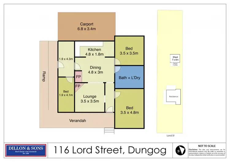 Floorplan of Homely house listing, 116 Lord Street, Dungog NSW 2420