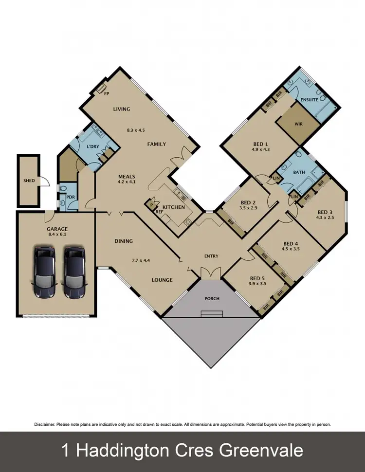 Floorplan of Homely house listing, 1 Haddington Crescent, Greenvale VIC 3059