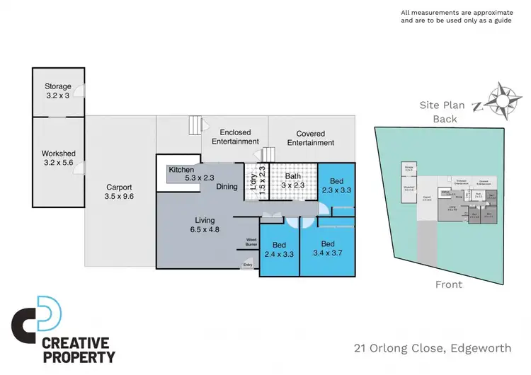 Floorplan of Homely house listing, 21 Orlong Close, Edgeworth NSW 2285