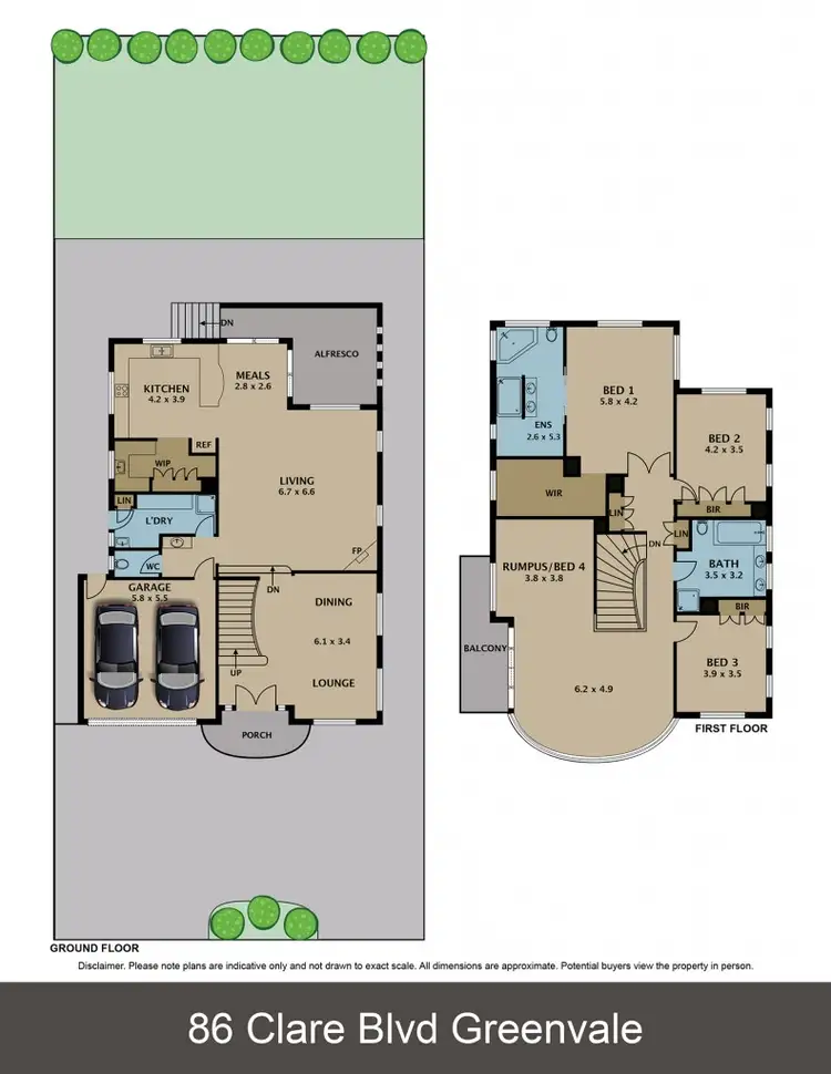 Floorplan of Homely house listing, 86 Clare Boulevard, Greenvale VIC 3059