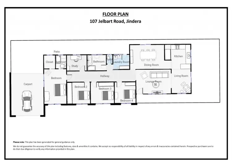 Floorplan of Homely house listing, 107 Jelbart Road, Jindera NSW 2642