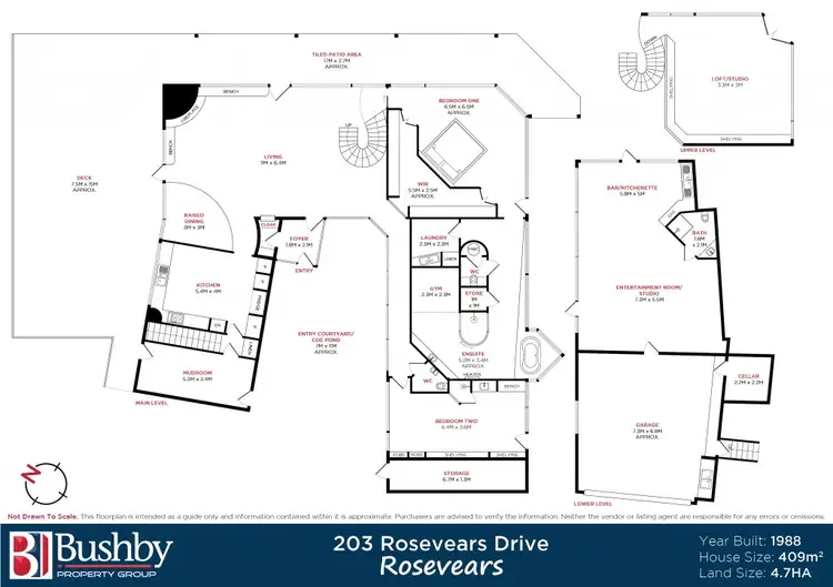 Floorplan of Homely house listing, 203 Rosevears Drive, Rosevears TAS 7277