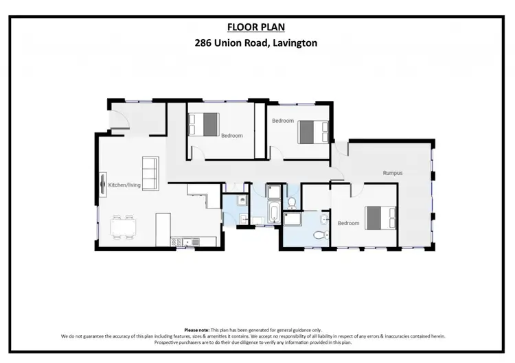 Floorplan of Homely house listing, 286 Union Road, Lavington NSW 2641