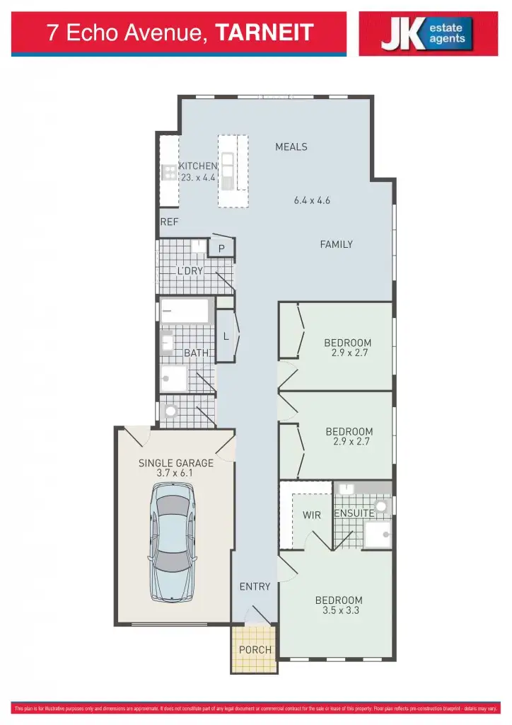 Floorplan of Homely house listing, 7 Echo Avenue, Tarneit VIC 3029