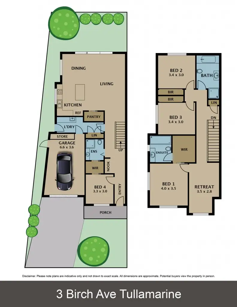 Floorplan of Homely townhouse listing, 1/3 Birch Avenue, Tullamarine VIC 3043