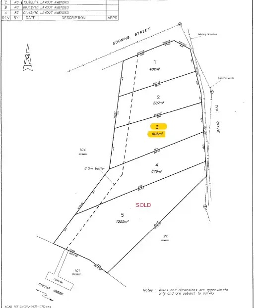 Floorplan of Homely land listing, 25 The Cove, Nelly Bay QLD 4819