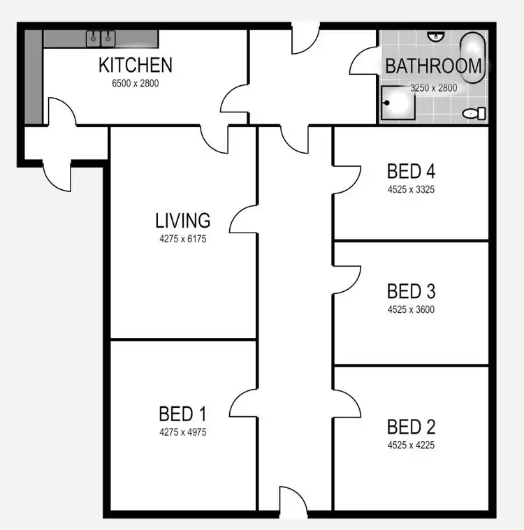 Floorplan of Homely house listing, 1188 Green Street, Oxley VIC 3678