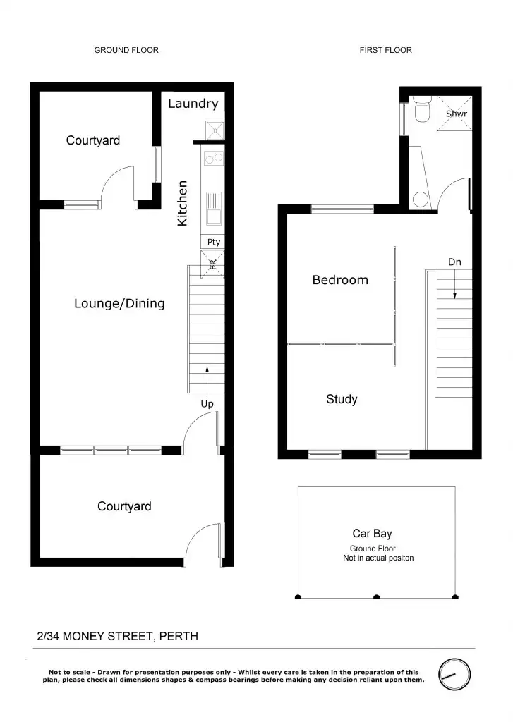 Floorplan of Homely house listing, 2/34 Money Street, Perth WA 6000
