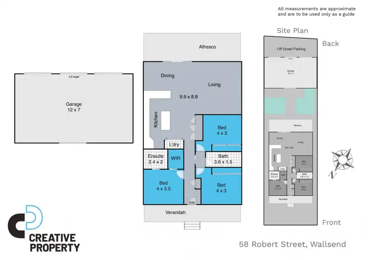 Floorplan of Homely house listing, 58 Robert Street, Wallsend NSW 2287