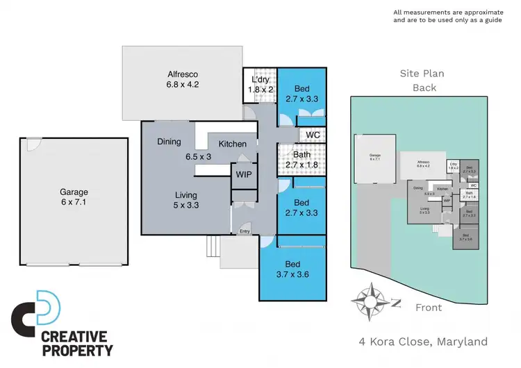 Floorplan of Homely house listing, 4 Kora close, Maryland NSW 2287