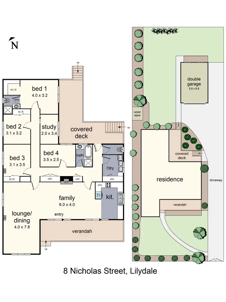 Floorplan of Homely house listing, 8 Nicholas Street, Lilydale VIC 3140