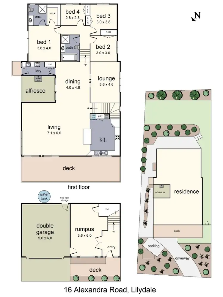 Floorplan of Homely house listing, 16 Alexandra Road, Lilydale VIC 3140