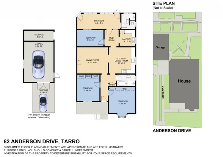 Floorplan of Homely house listing, 82 Anderson Drive, Tarro NSW 2322