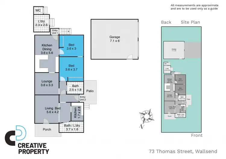 Floorplan of Homely house listing, 73 Thomas Street, Wallsend NSW 2287