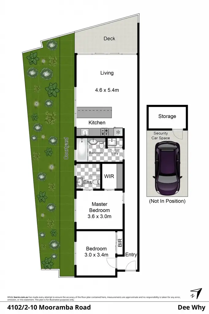 Floorplan of Homely apartment listing, 4102/2-10 Mooramba Road, Dee Why NSW 2099