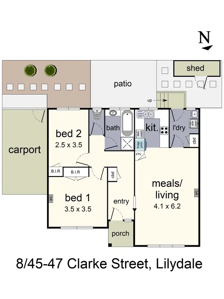 Floorplan of Homely unit listing, 8/45-47 Clarke Street, Lilydale VIC 3140
