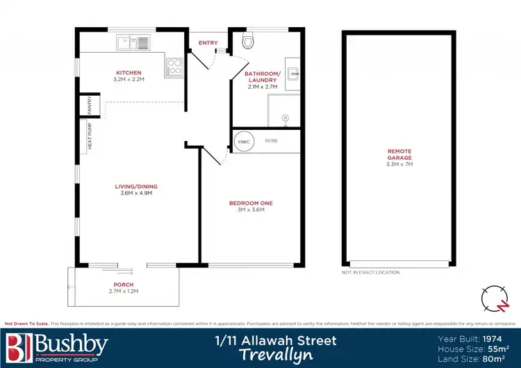 Floorplan of Homely unit listing, 1/11 Allawah Street, Trevallyn TAS 7250