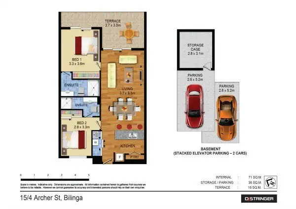 Floorplan of Homely apartment listing, 15/4 Archer Street - NK Apartments, Bilinga QLD 4225