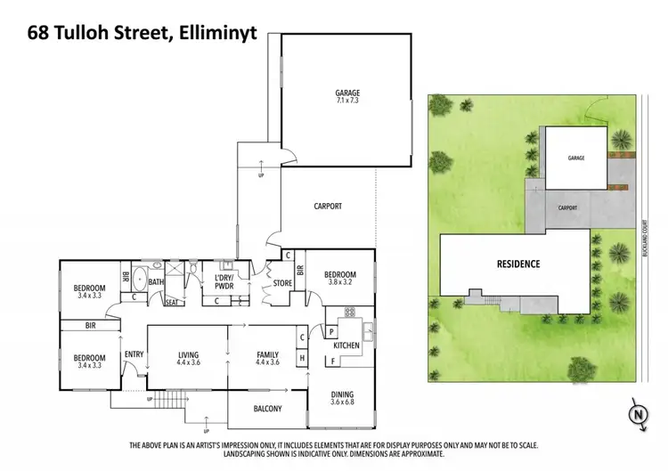 Floorplan of Homely house listing, 68 Tulloh Street, Elliminyt VIC 3250
