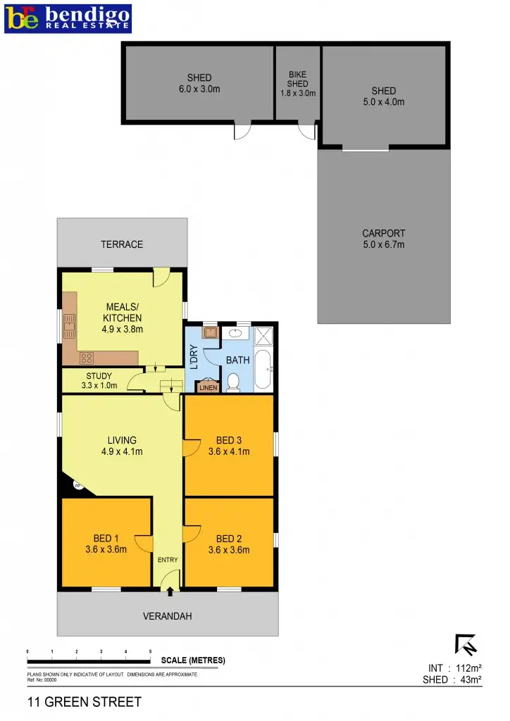 Floorplan of Homely house listing, 11 Green Street, California Gully VIC 3556