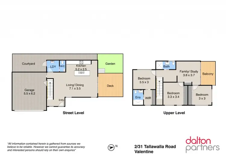 Floorplan of Homely townhouse listing, 2/31 Tallawalla Road, Valentine NSW 2280