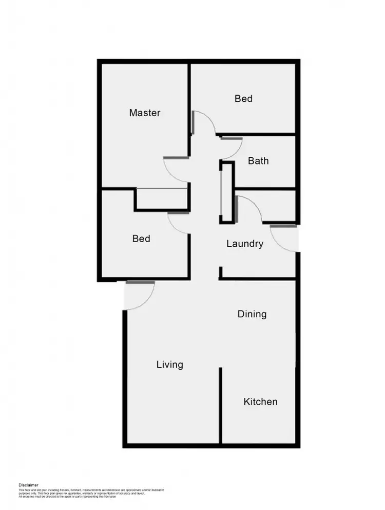 Floorplan of Homely semi-detached listing, 1/149 Benjamin Lee Drive, Raymond Terrace NSW 2324