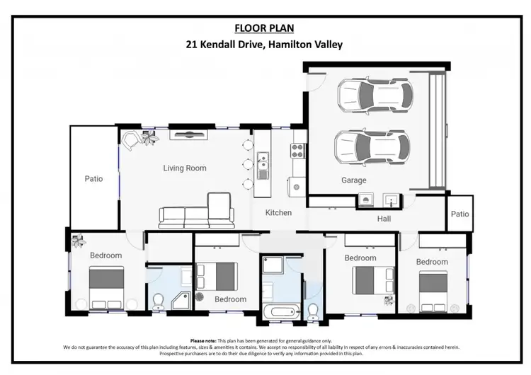 Floorplan of Homely house listing, 21 Kendall Drive, Hamilton Valley NSW 2641