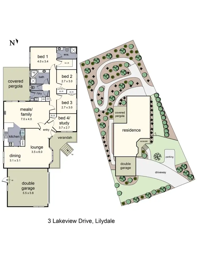 Floorplan of Homely house listing, 3 Lakeview Drive, Lilydale VIC 3140