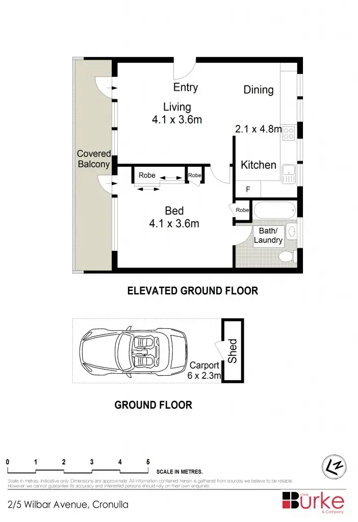 Floorplan of Homely unit listing, 2/5 Wilbar Avenue, Cronulla NSW 2230