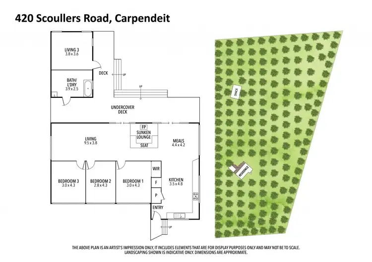 Floorplan of Homely rural property listing, 420 Scoullers Road, Carpendeit VIC 3260