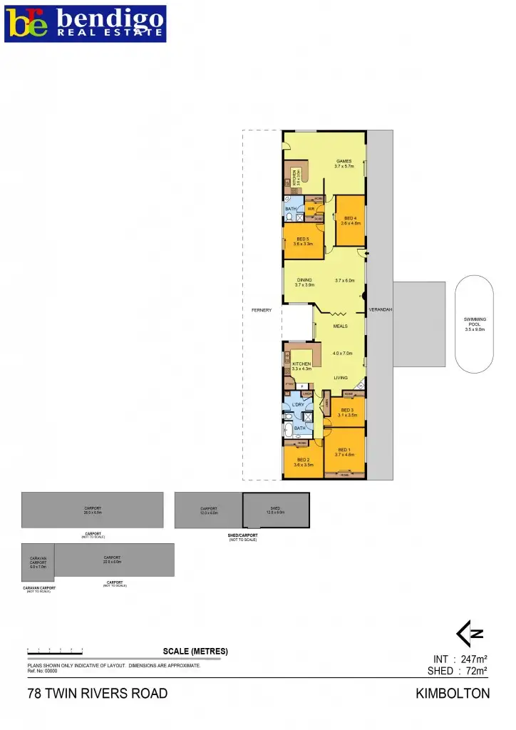 Floorplan of Homely house listing, 78 Twin Rivers Road, Eppalock VIC 3551