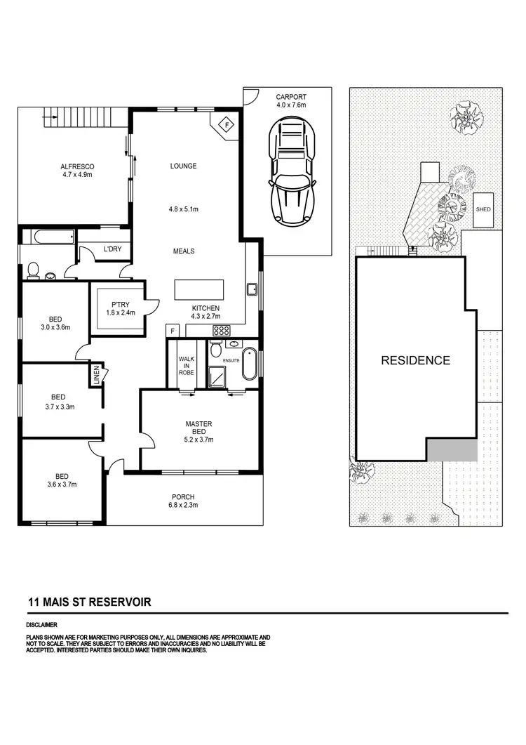 Floorplan of Homely house listing, 11 Mais Street, Reservoir VIC 3073