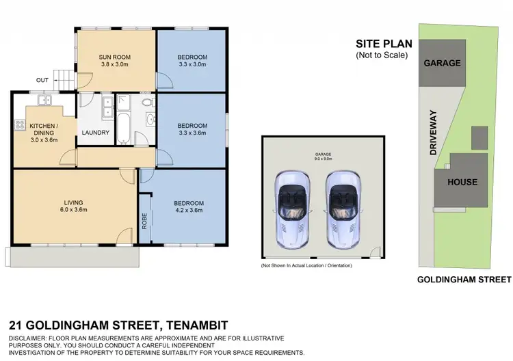 Floorplan of Homely house listing, 21 Goldingham Street, Tenambit NSW 2323