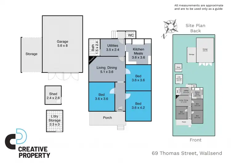 Floorplan of Homely house listing, 69 Thomas Street, Wallsend NSW 2287