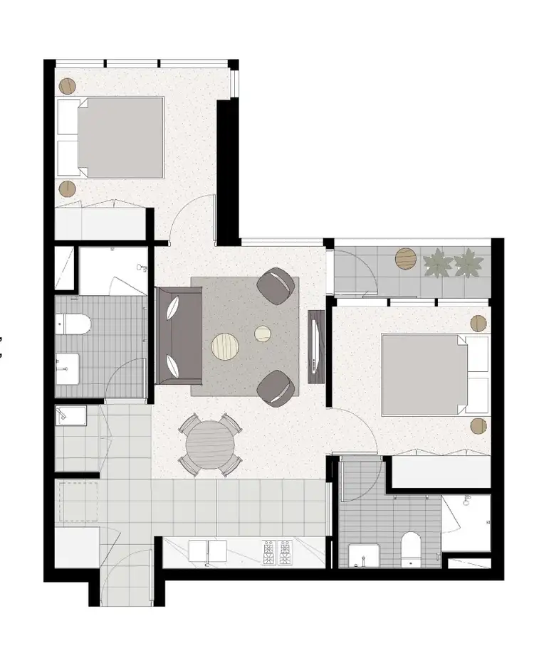 Floorplan of Homely apartment listing, 3211/500 Elizabeth Street, Melbourne VIC 3000