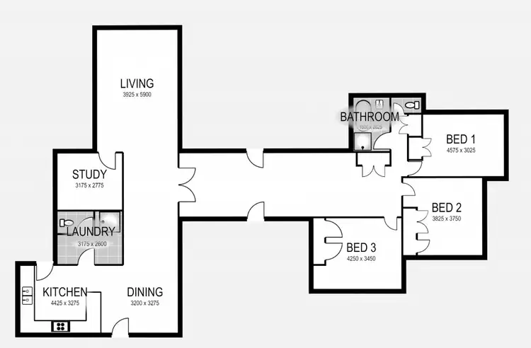 Floorplan of Homely house listing, 18 King Street, Oxley VIC 3678