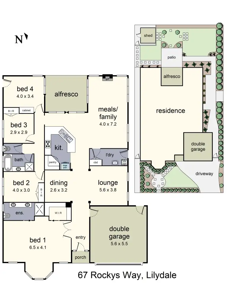 Floorplan of Homely house listing, 67 Rockys Way, Lilydale VIC 3140