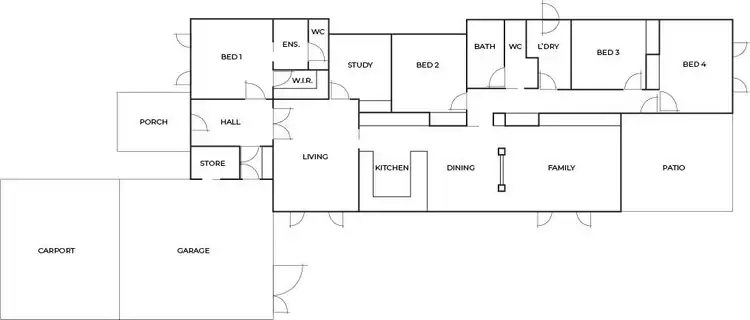 Floorplan of Homely house listing, 7 Christine Drive, Wangaratta VIC 3677